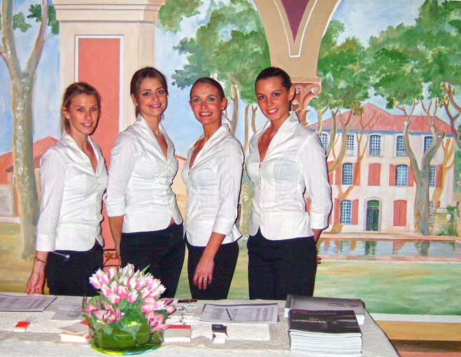 Accueil avec des hotesses 