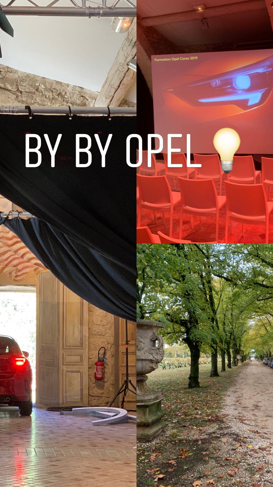 by by Opel sortie de rideaux