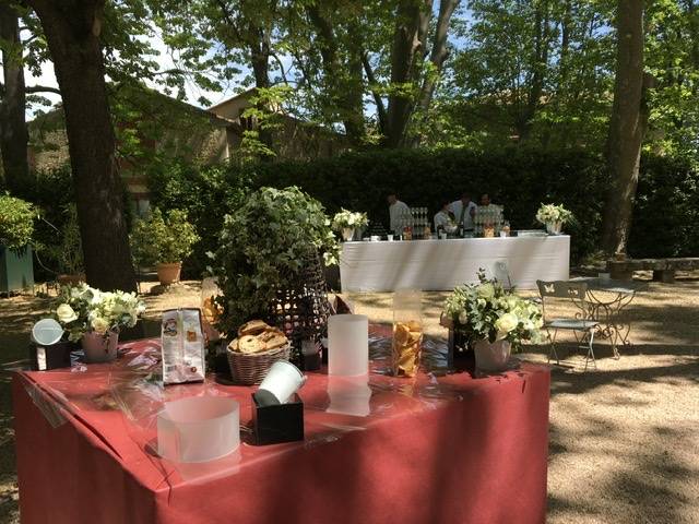 DÉJEUNER Cocktail dans le parc