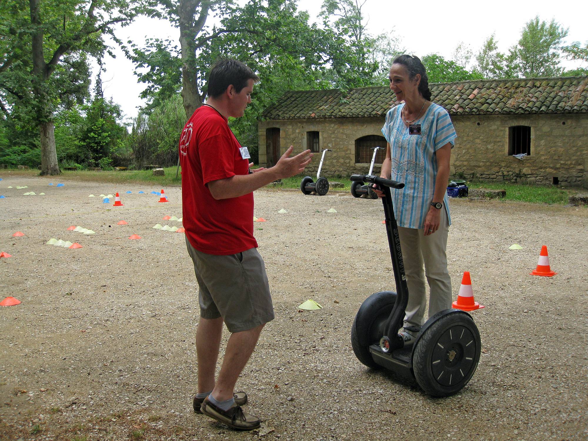 animation Segway organisée dans le parc du Château Pont Royal à Mallemort
