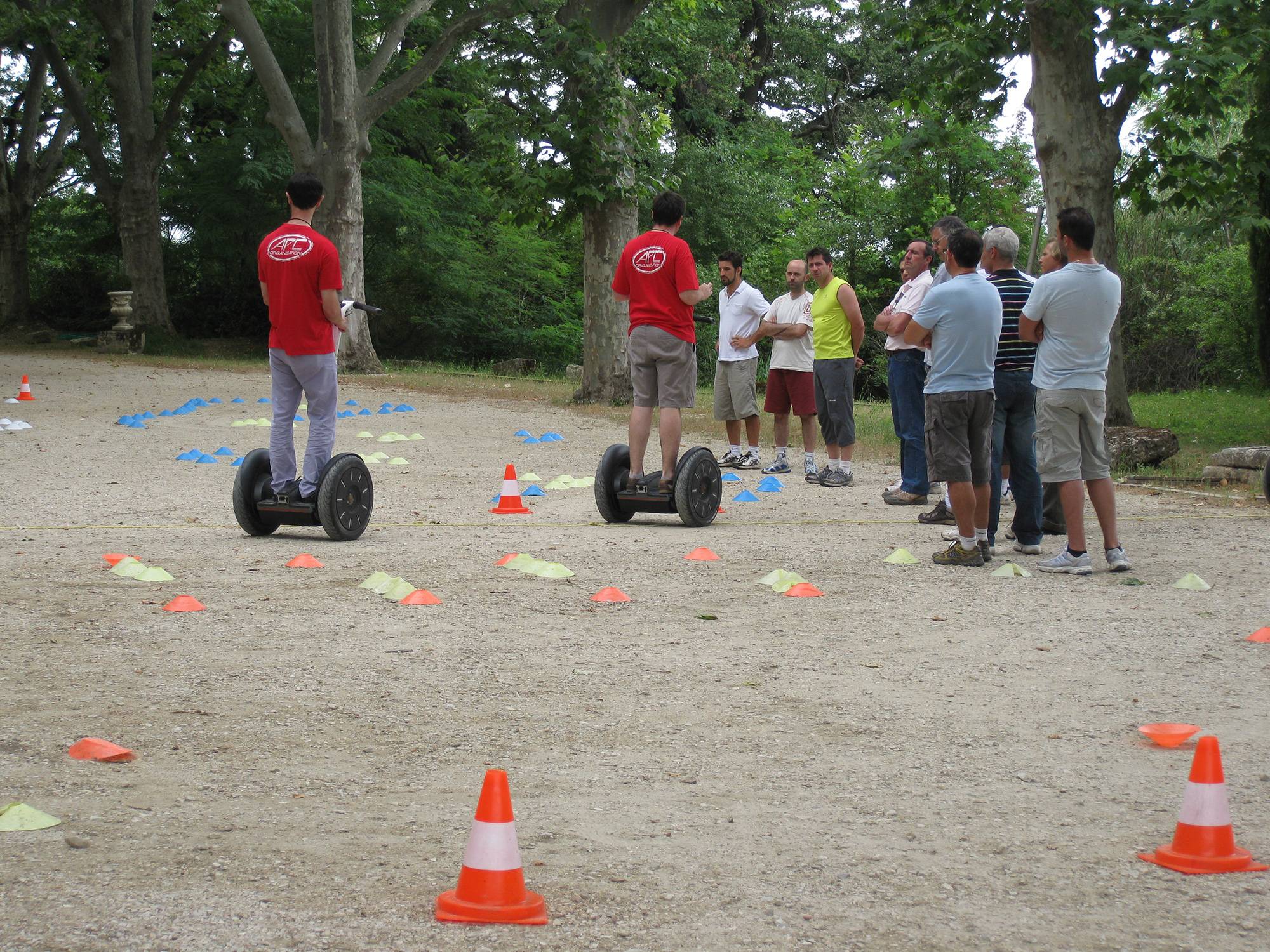 animation Segway organisée dans le parc du Château Pont Royal à Mallemort