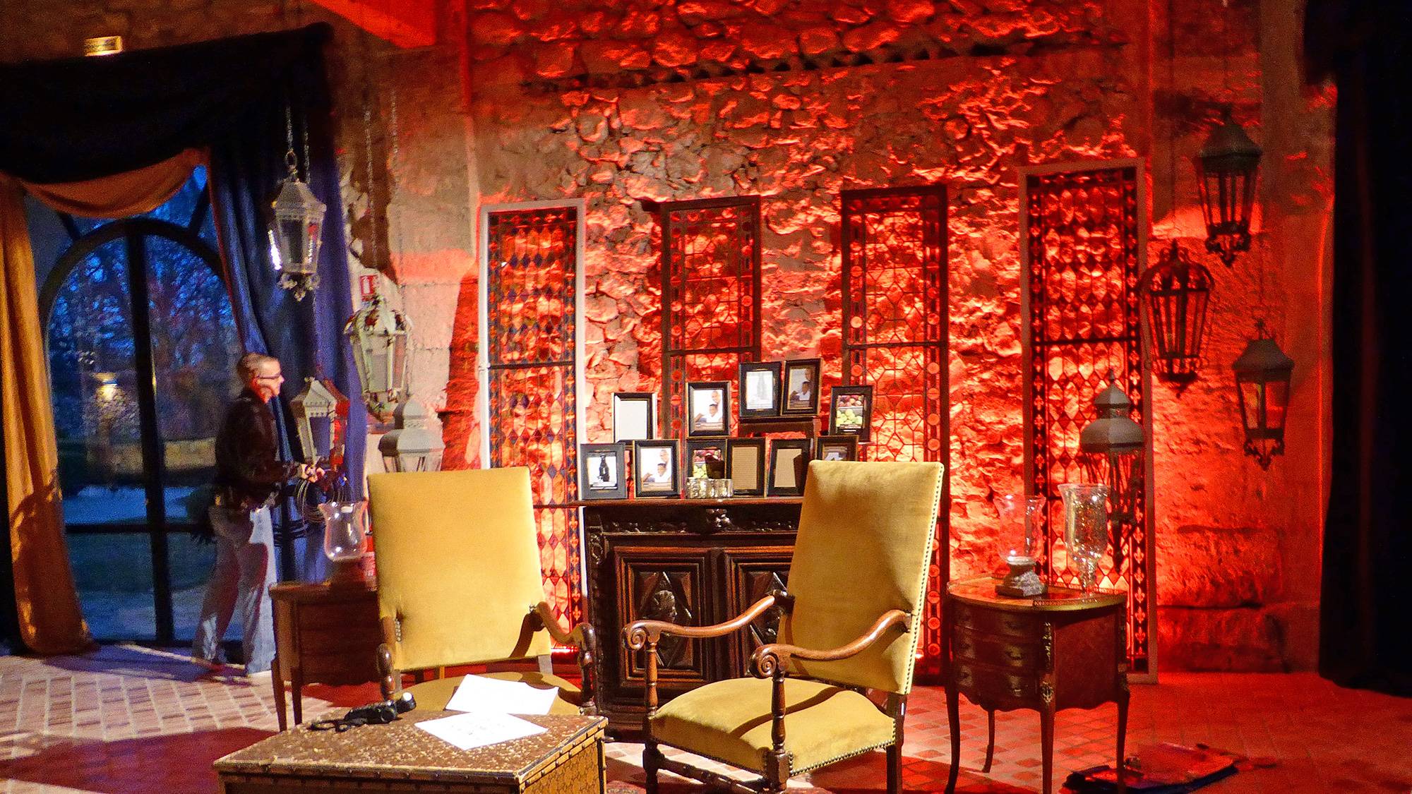 château avec parc pour tournage télévision