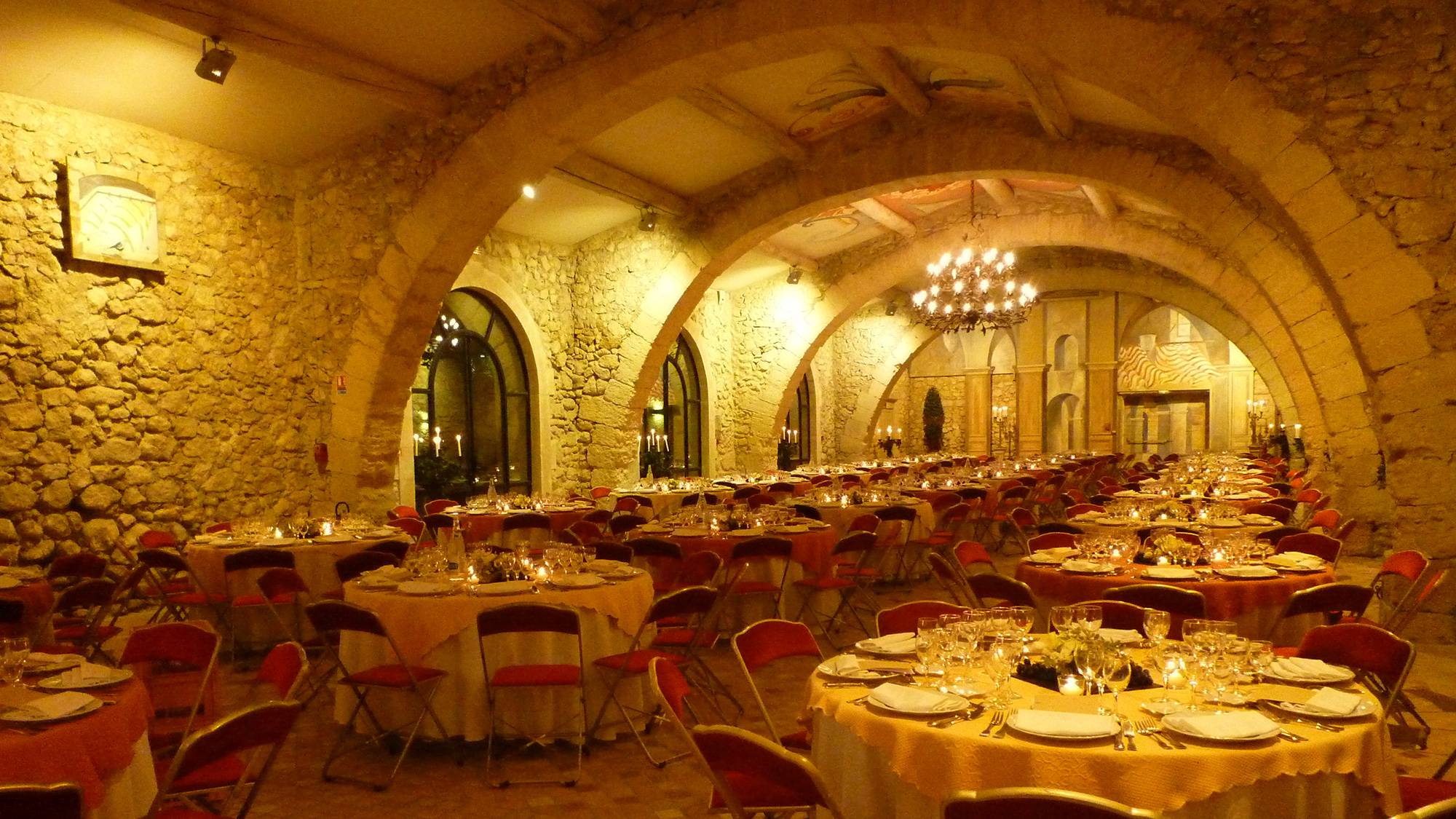 salle royal du château pour dîner à table